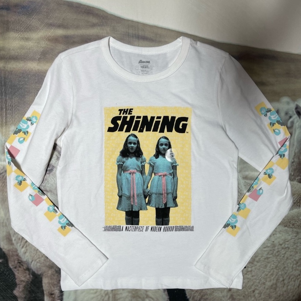 Vans White Long Sleeve Tee with The Shining Graphic